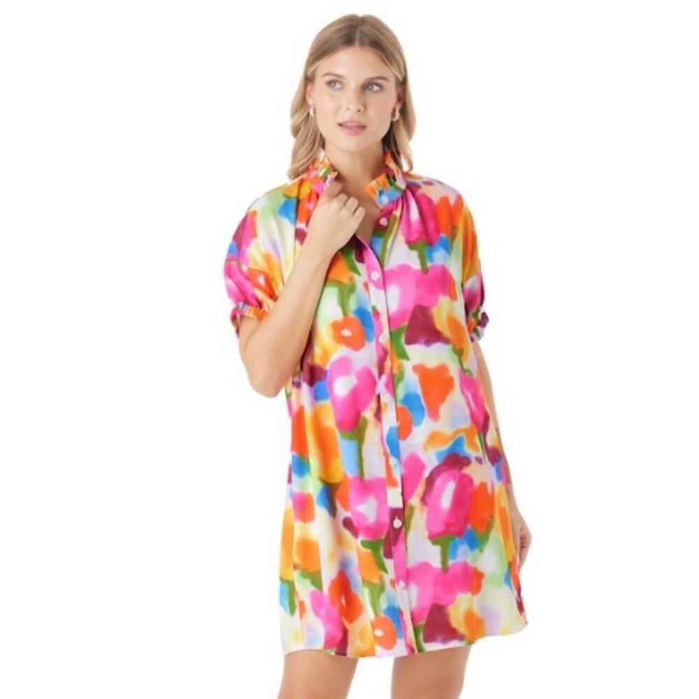 Crosby By Mollie Burch Betts Mini Dress In Flower Market Size Medium